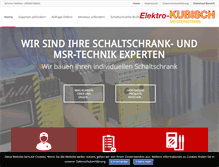 Tablet Screenshot of elektro-kubisch.de